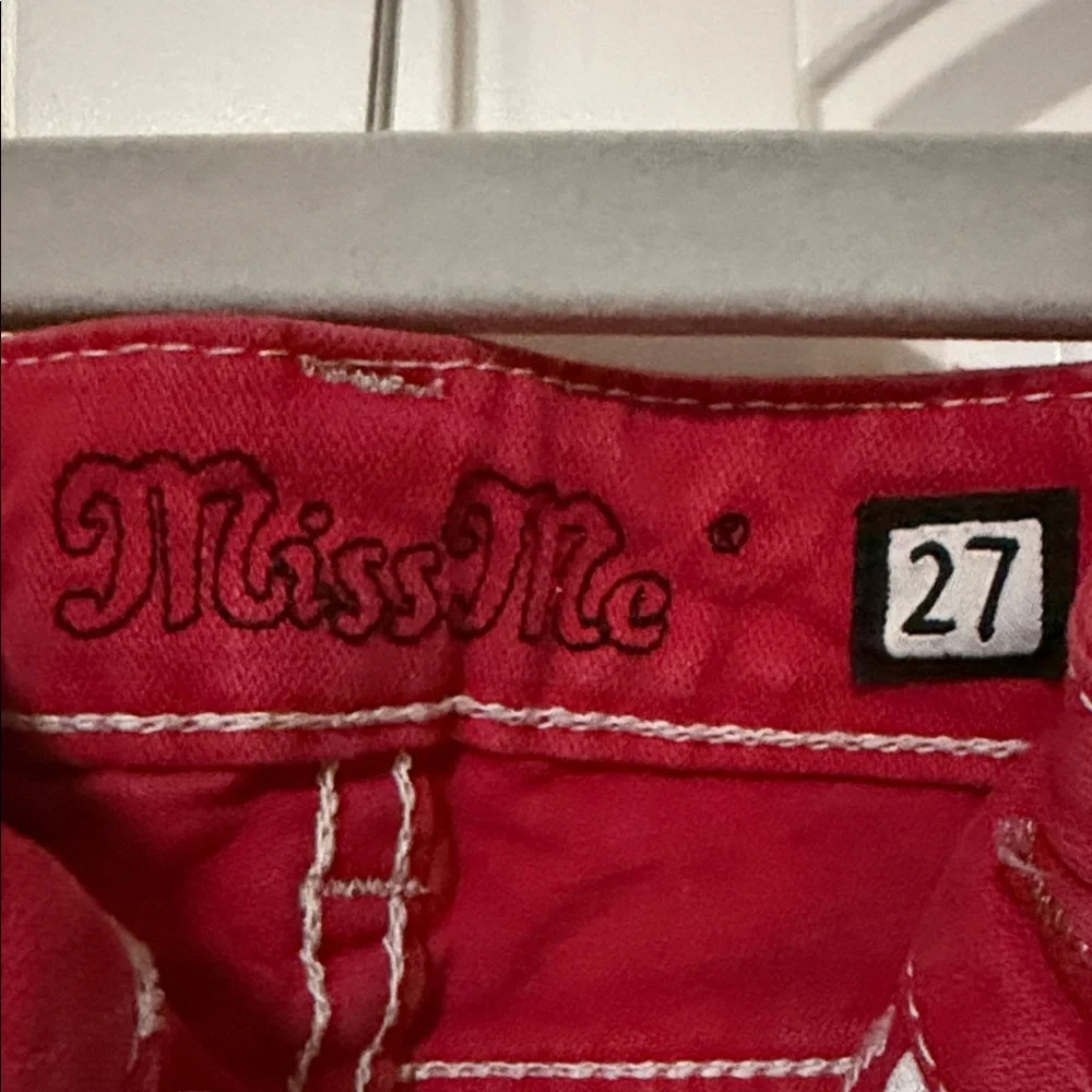 Miss Me Red Skinny Jeans - Picture 4 of 5
